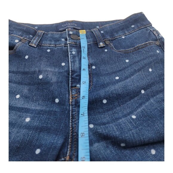 Talbots Jeans Womens Size 2P Blue Simply Flattering 5 Pocket Ankle Stretch Party - Picture 7 of 9